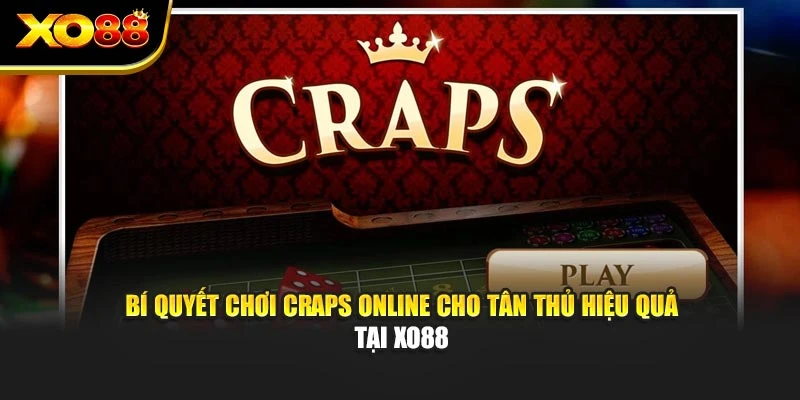Bí quyết chơi Craps online cho tân thủ hiệu quả tại Xo88