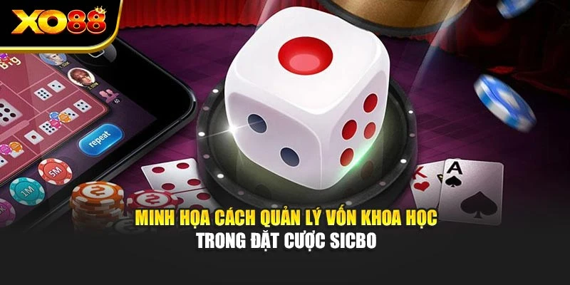 Minh họa cách quản lý vốn khoa học trong đặt cược Sicbo