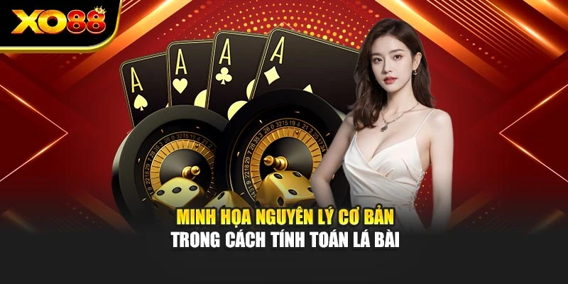 Minh họa nguyên lý cơ bản trong cách tính toán lá bài