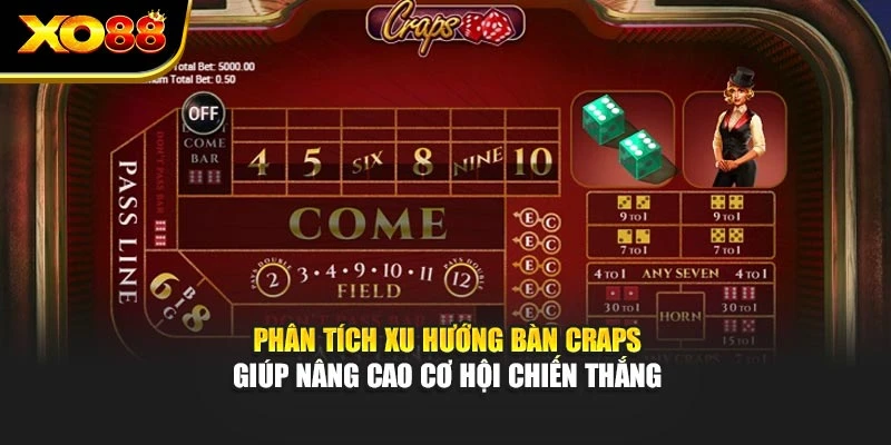 Phân tích xu hướng bàn Craps trong Bí quyết chơi Craps online cho tân thủ